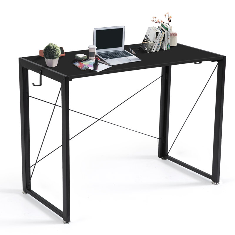 Thor Metal Base Writing Desk, Black