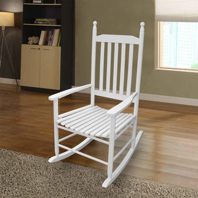 Wooden Porch Rocker Chair,Without Mat by Alcott Hill