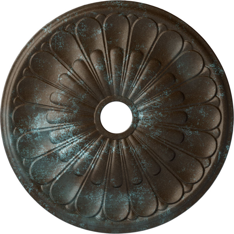 Médaillon de plafond Elsinore de 26 3/4 po x P 3 5/8 po x P 1 3/8 po (convient aux auvents jusqu'à 3 5/8 po)