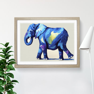 Watercolour Elephant - Single Picture Frame Print