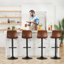 Tabouret de bar rotatif à hauteur réglable avec structure en métal-186712875-186712872