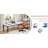 Dining Table for 6-8, 78.7 Inch Rectangular Table with Unique Wave Irregular Edge,15Mm Thick MDF Top,Sturdy Metal Frame,Waterproof and Scratch-Resistant Surface,Versatile-166793260