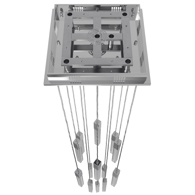 Boa 13 - Light LED Pendant, Polished Chrome
