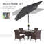 Aquisha 295cm Market Parasol