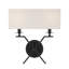 Applique murale 2 lumières Savond House Arondale en noir mat-1928370188
