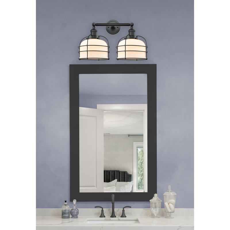 Gatewood 2 - Light Dimmable Vanity Light, Matte White Cased, No Bulb Included, Matte Black