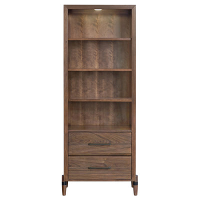 Bibliothèque Tranquility, assemblage minimal requis, finition noyer