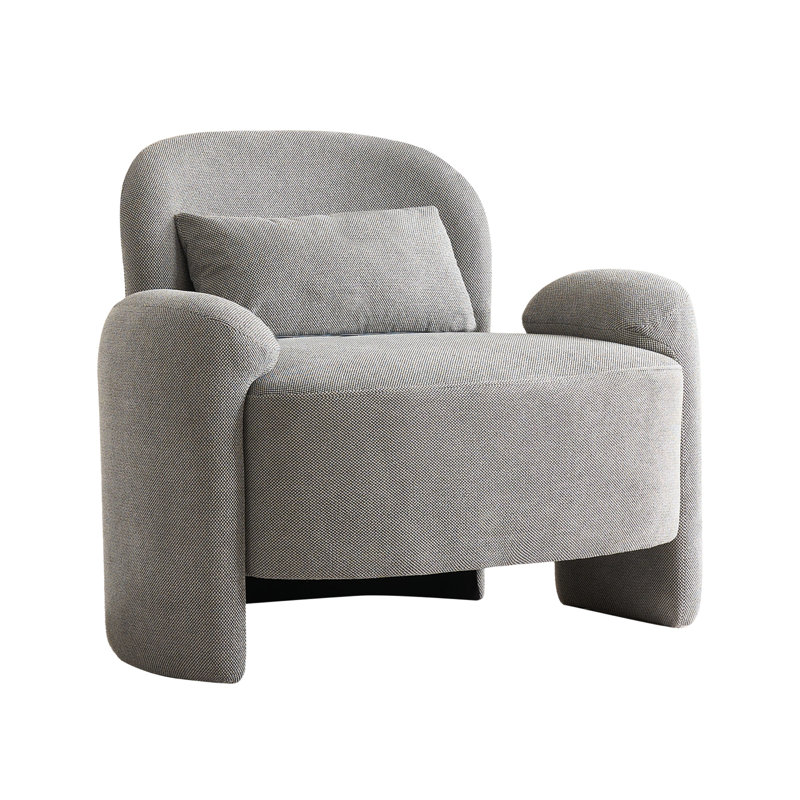 Fauteuil d'appoint moderne surdimensionné 37,2 po, Gris
