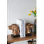 Serre-livres S / 2 7 x 6 x 8,5 po bronze avec base piédestal noir