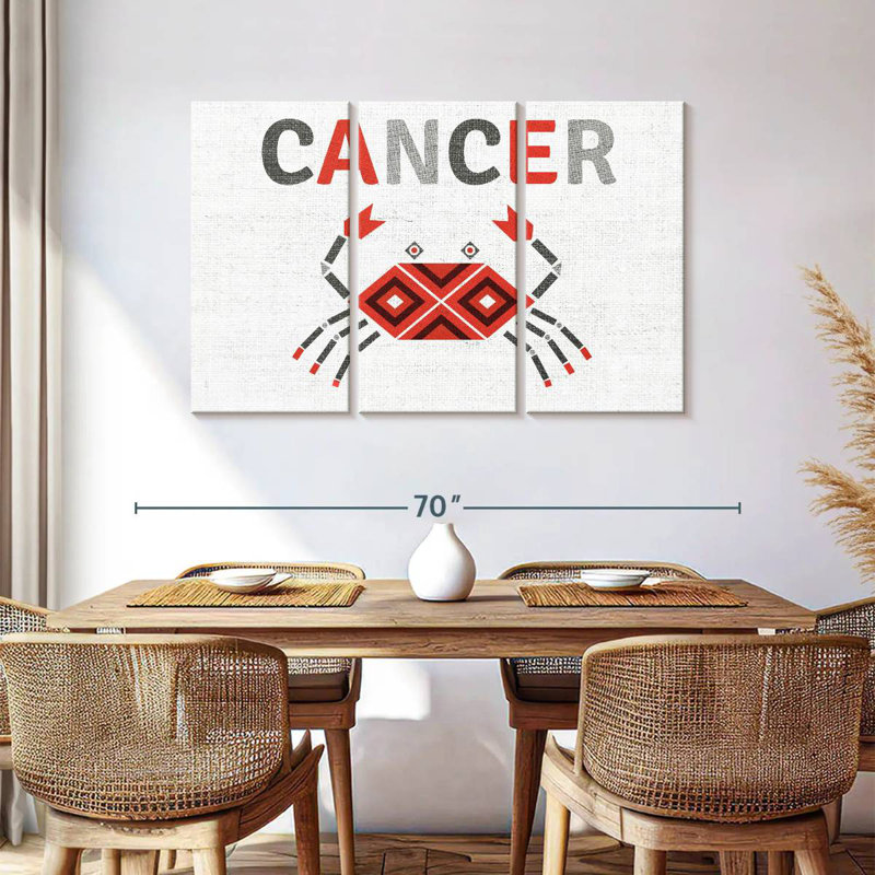 Zodiaque du cancer Adella, H 36 po x l 57 po