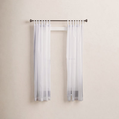 Panneau de rideau transparent en polyester