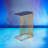 Aviena Blue and Gold Finish Display & Utility functioned Accent Table