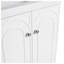 Meuble-lavabo autoportant 24 po avec portes à fermeture douce, base de rangement en contreplaqué blanc