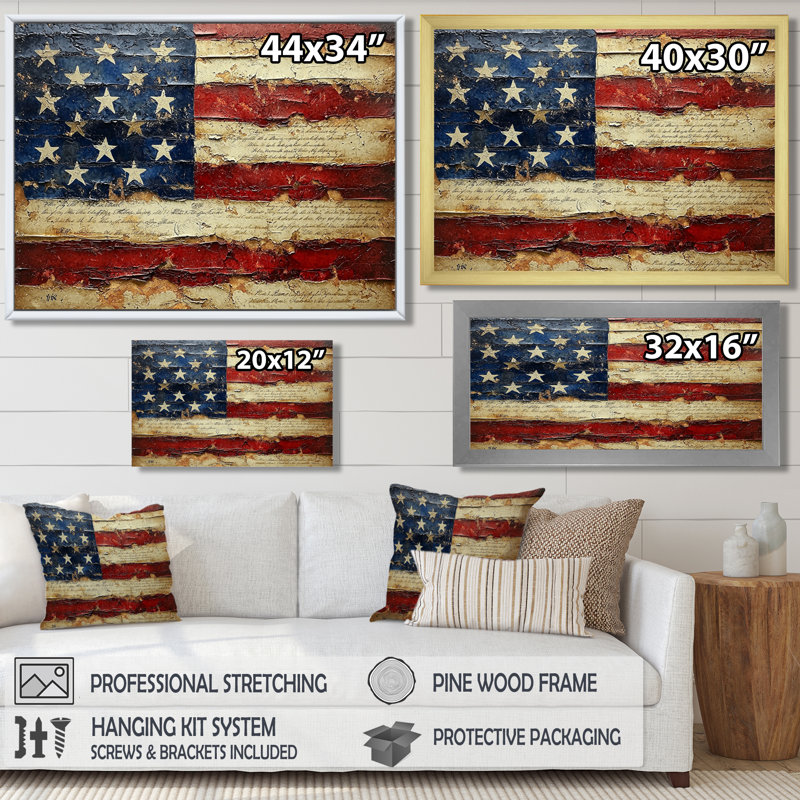 Kymar - USA Patriotist, impressions encadrées, Reproduction encadrée d'une seule photo, Noir, H 12 po x l 20 po