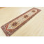 Tapis de couloir unique en laine noué à la main nouvel âge 2 pi 6 po x 10 pi Jushua ivoire / rouge / noir