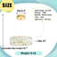 Luminaire suspendu en cristal 16 po