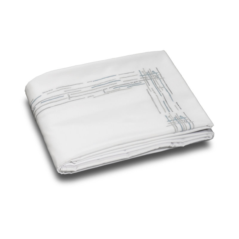 Housse de couette Graffiti, Housse de couette pour lit simple, Blanc / glace