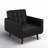Gaige Faux Leather Armchair-1448124356
