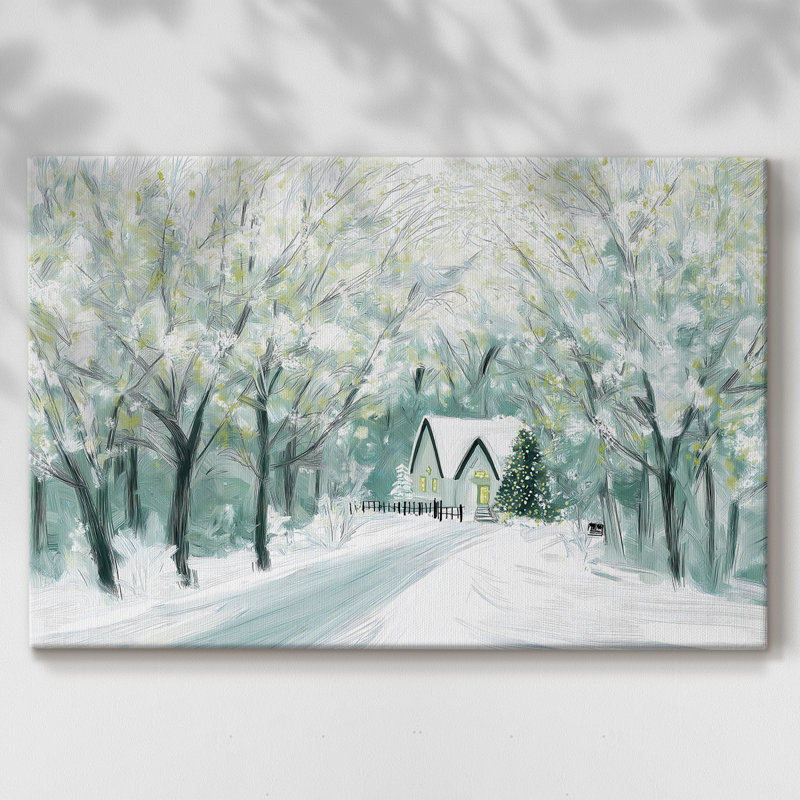 Toile tendue avec galerie Eve of Snow White Midwinter-Premium, H 12 po x l 8 po