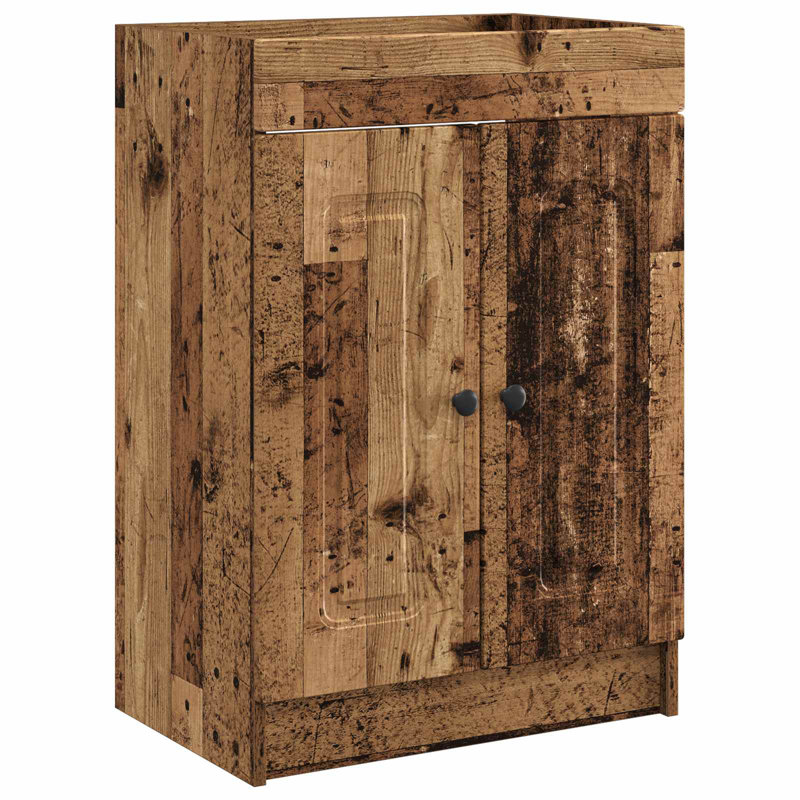78.5cm Bathroom Vanity Base Only, Old Wood