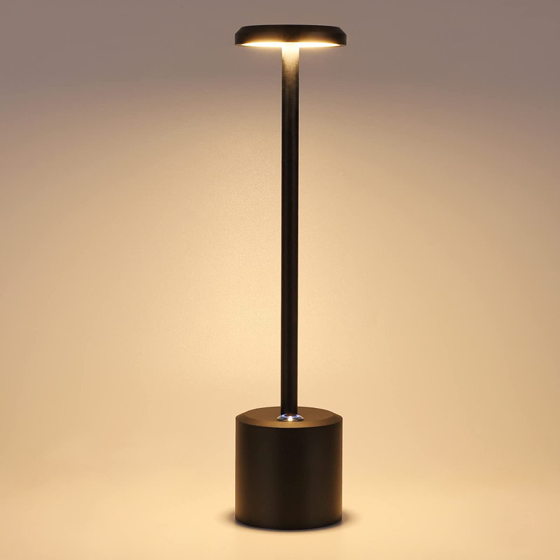 Black Table Lamp,Cordless Table Lamp,Portable LED Desk Lamp