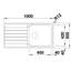 Livit 100 x 50cm Inset Kitchen Sink