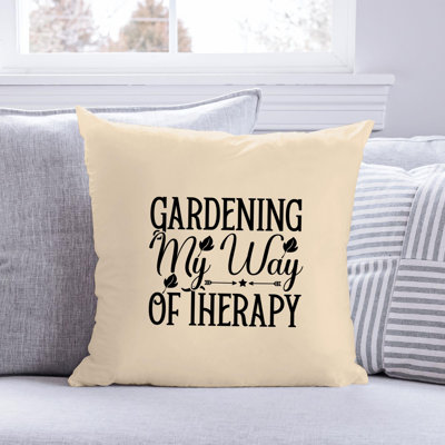 Amour de jardin - Citation amusante 630 - Coussin décoratif inclus