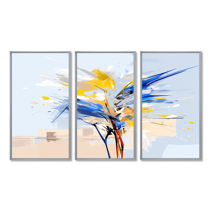 Urban Urban Tree - Botanicals, ensemble de décorations murales, H 40 po x l 60 po x P 1 po, Encadrement argenté