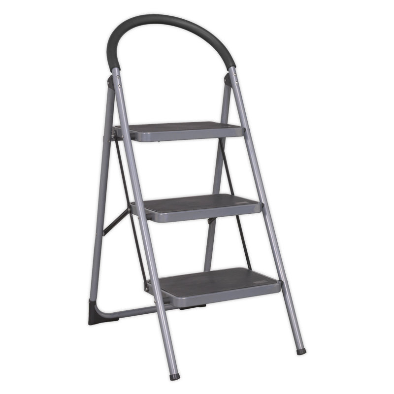 Shakia 3 - Step Steel Folding Small Step Ladder