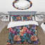 Literie multicolore à motif floral de luxe irisé-2059678619