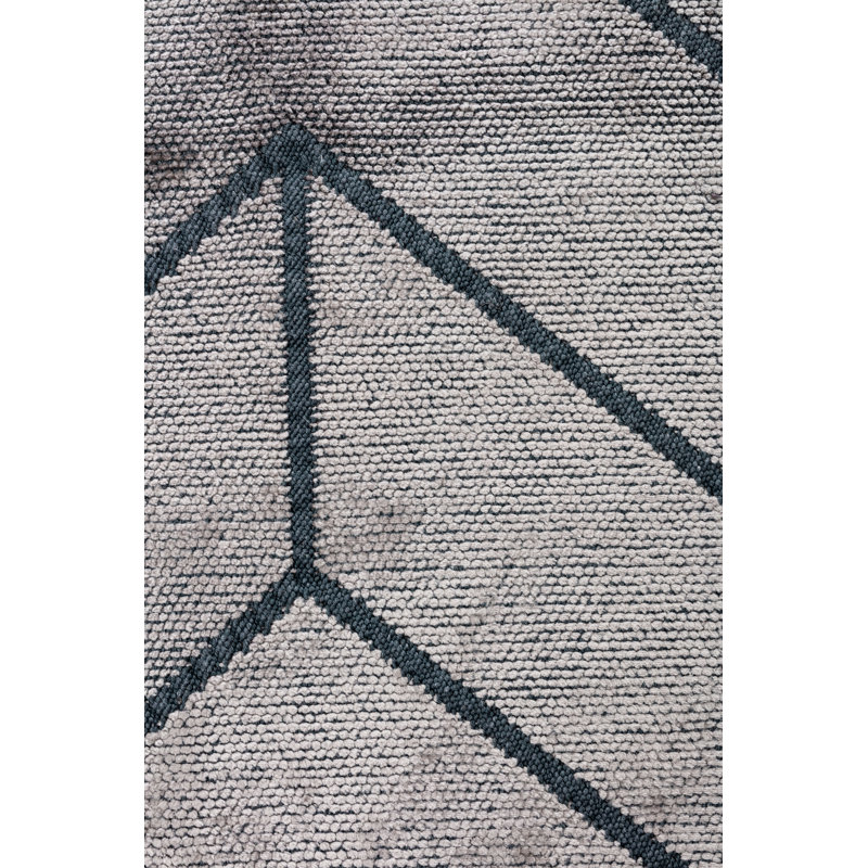 Brown/Beige/Gray Chevron Luxury Area Rug, Rectangle 7'10" x 9'10"