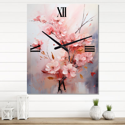 Horloge murale Cherry Blossoms II