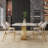 Modern Luxury Rectangular Rock Slab Dining Table-110979208