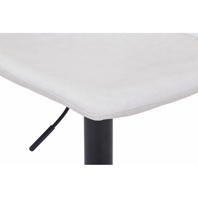 Tabouret de bar pivotant Maximilian, Crème, Simple