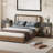 Rustic Brown Nightstand - Unique Design With Ample Storage For Bedroom & Living Room-110967887