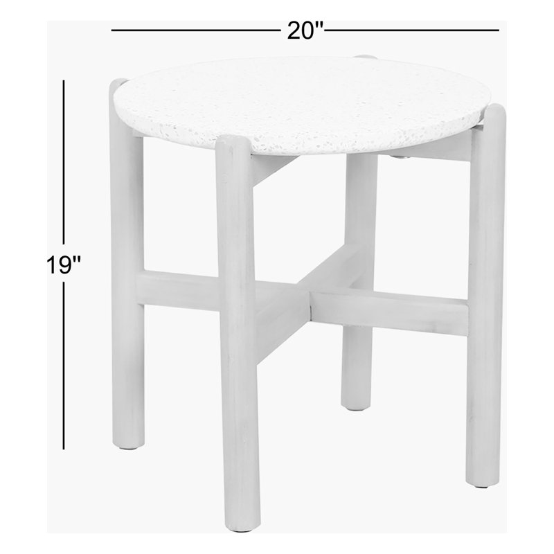 Table d'appoint en pierre / béton Mimi