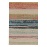 Distressed Homage Hand Knotted Wool Abstract Area Rug