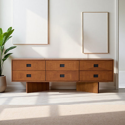 Simple and Retro Designed Brown TV Cabinet