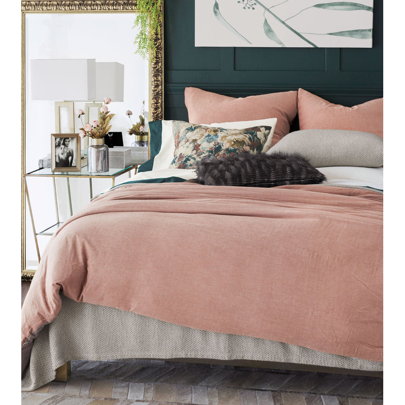 Herald Linen Square Pillow Cover & Insert