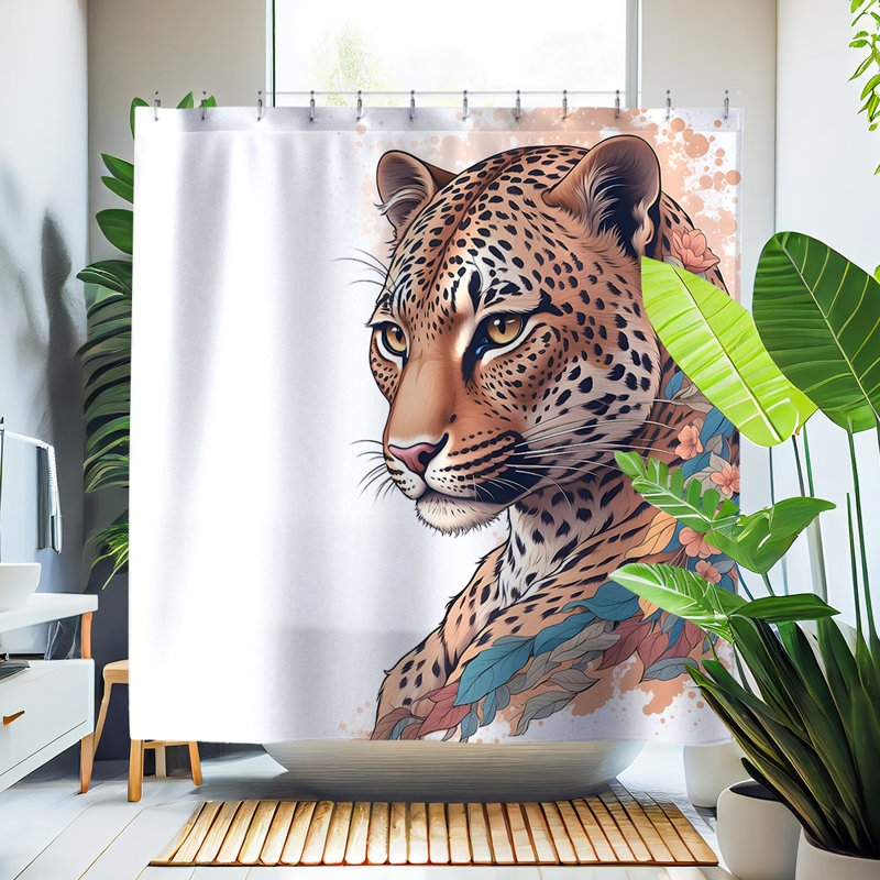 Rideau de douche Chin Leopard