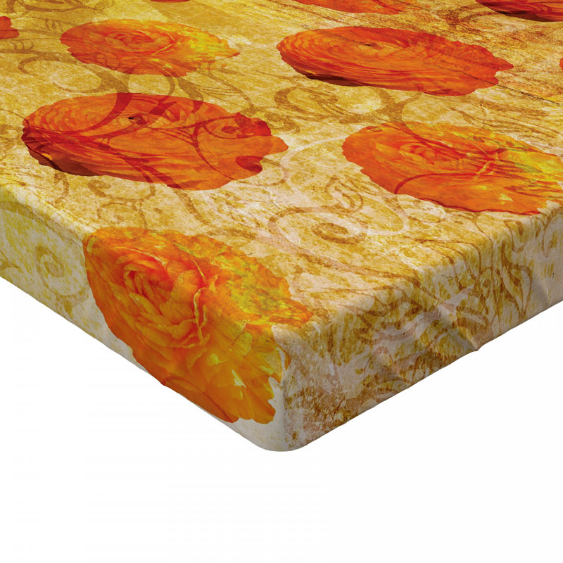 Microfiber Floral Fitted Sheet, Twin XL Fitted Sheet