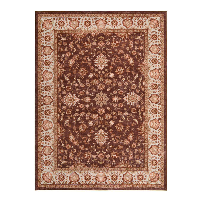Oriental Indoor Rug, Rectangle 6'7" x 9'