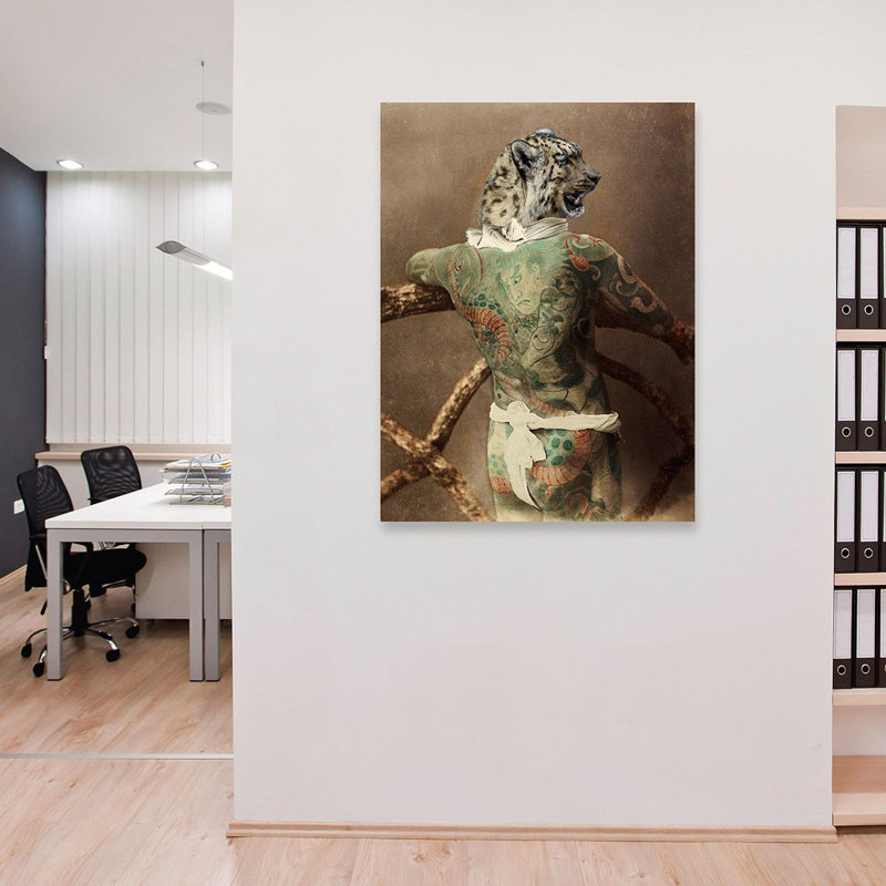 Traditional Tattoo I by Matt Spencer - Wrapped Canvas Print, 80cm H x 60cm W x 4cm D
