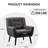 Bolanle 30" W Tufted Wide Back Accent Armchair-645810909