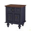 Table de chevet 20,47 po avec 2 tiroirs et pieds à colonnes romaines, table de chevet en bois massif, table de chevet pour chambre à coucher et salon-2056230696