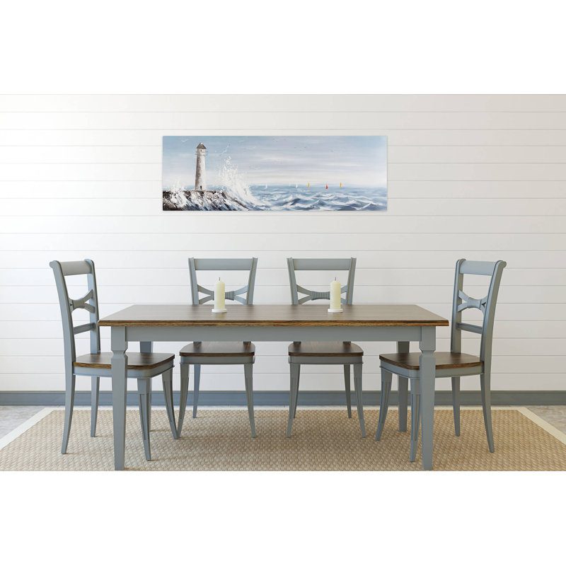 Hand -painted Acrylic Painting Lighthouse in Sight