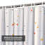 Rideau de douche abstrait avec 12 crochets-23153451