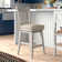 Fortville Swivel Upholstered Counter Stool