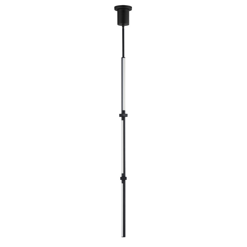 Luminaire suspendu cylindrique simple à DEL 3 lumières Katushka, Or