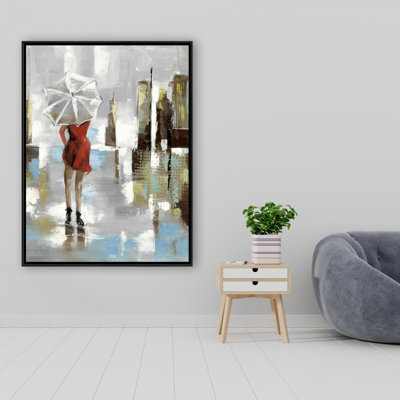 «Red Dress Woman», reproduction sur toile